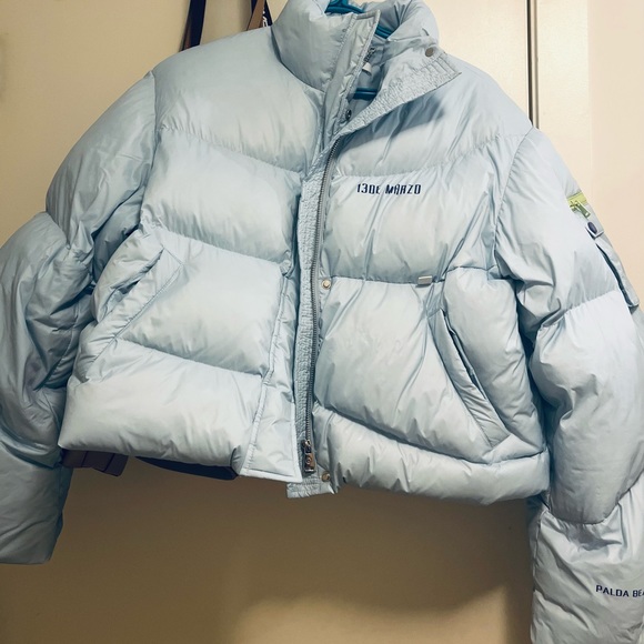 jacket & bear puffy scarf 13 de Marzo Paris brand fashion and styling outfits - Picture 6 of 7